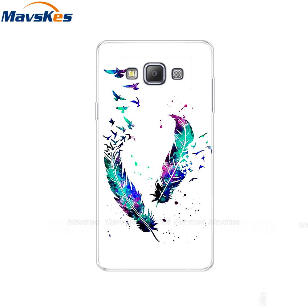 Силиконовый чехол для телефона Samsung Galaxy A3 2015 Цветок Кошка A300 Мягкая ТПУ задняя крышка для Samsung A3 2015 A300H A3000 SM-A300F pop