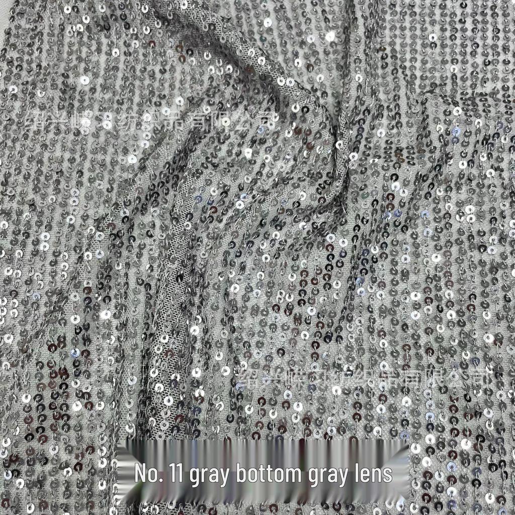 3mm Stripe Sequin Embroidery Mesh Fabric for Dress or Costume