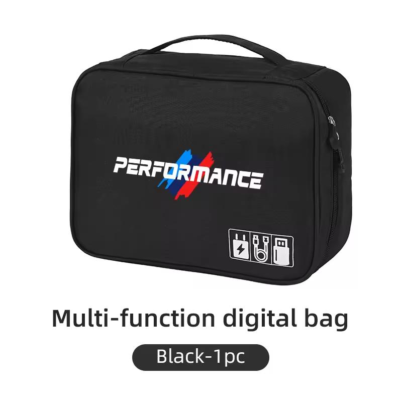 For BMW 1 Se E88 For BMW M Performance E46 E90 E60 F20 X1 F10 F30 X3 E70 pendant Car Accessories Digital Storage Bag Data Cable EVA Tools Case