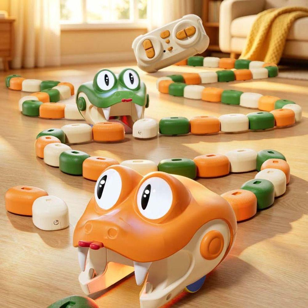 Rechargeable RC Snake Car Toy Interactive Magnetic RC Car Remote Control Car Tabletop Game