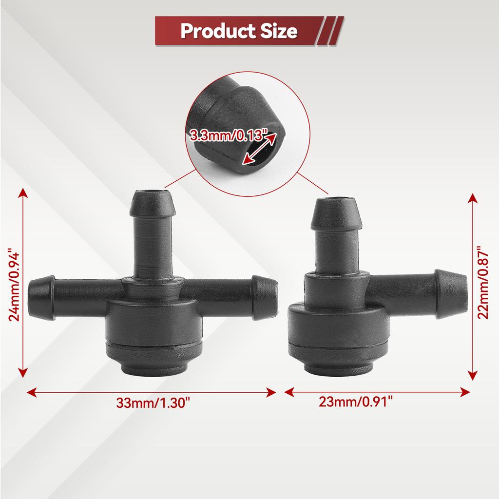 Клапан стеклоомывателя T-образный клапан, 3-ходовой T-образный соединитель 9178895, трубная система, тройник, водяная фара для Volvo C30 C70 S40 S60 S70 S80
