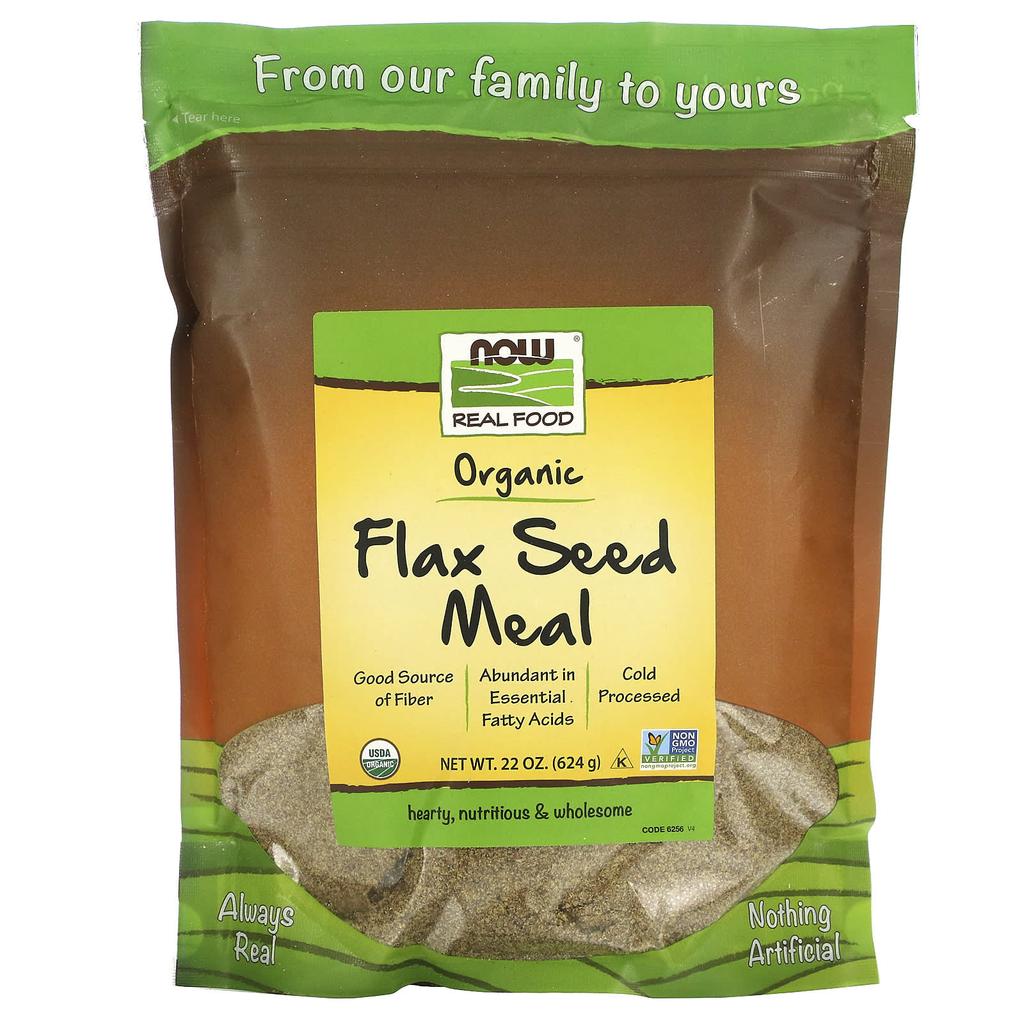 Real Food, Organic Flaxseed Meal, 624G (1.4Lbs)