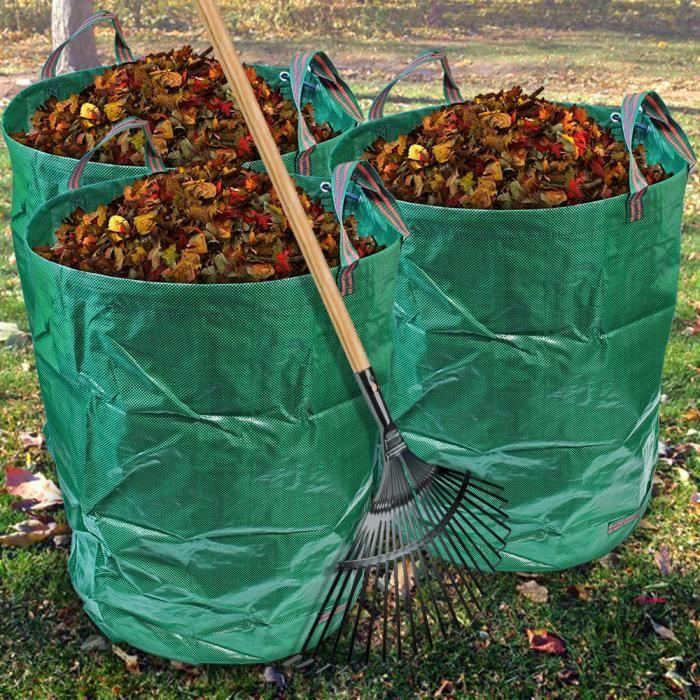 Sac de déchets - CAMPTECK - 300L - Polypropylène durable - 4 poignées - Hydrofuge