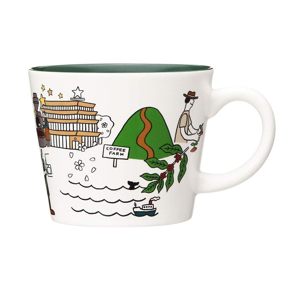 STARBUCKS Кружка Starbucks Coffee Journey 414 мл Coffee Journey Roastery Посуда с логотипом Чашка белая Starbucks Reserve Roastery Япония Токио Накамегуро