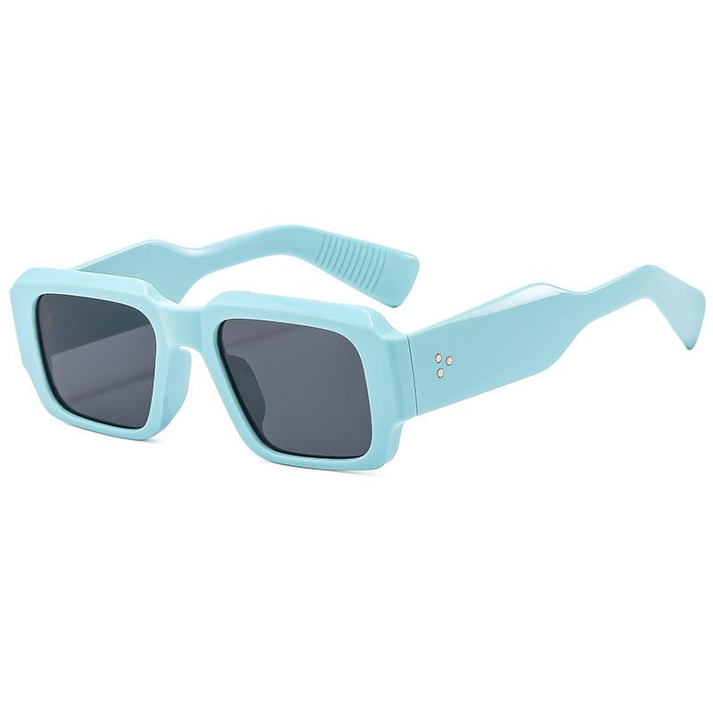 Fashion Trendy Square Sunglasses With Uv400 Protection For Casual Wear