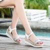 Ladies Shoes Wedges Heel Footwear Wedge with Platform Waterproof Summer  Rhinestones Sandals for Women Outdoor Pumps Diamond