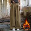 Рами Хлопок Женские Свободные Повседневные Брюки Песочной Стирки - Весна 25 Лён Прямые Длинные Брюки