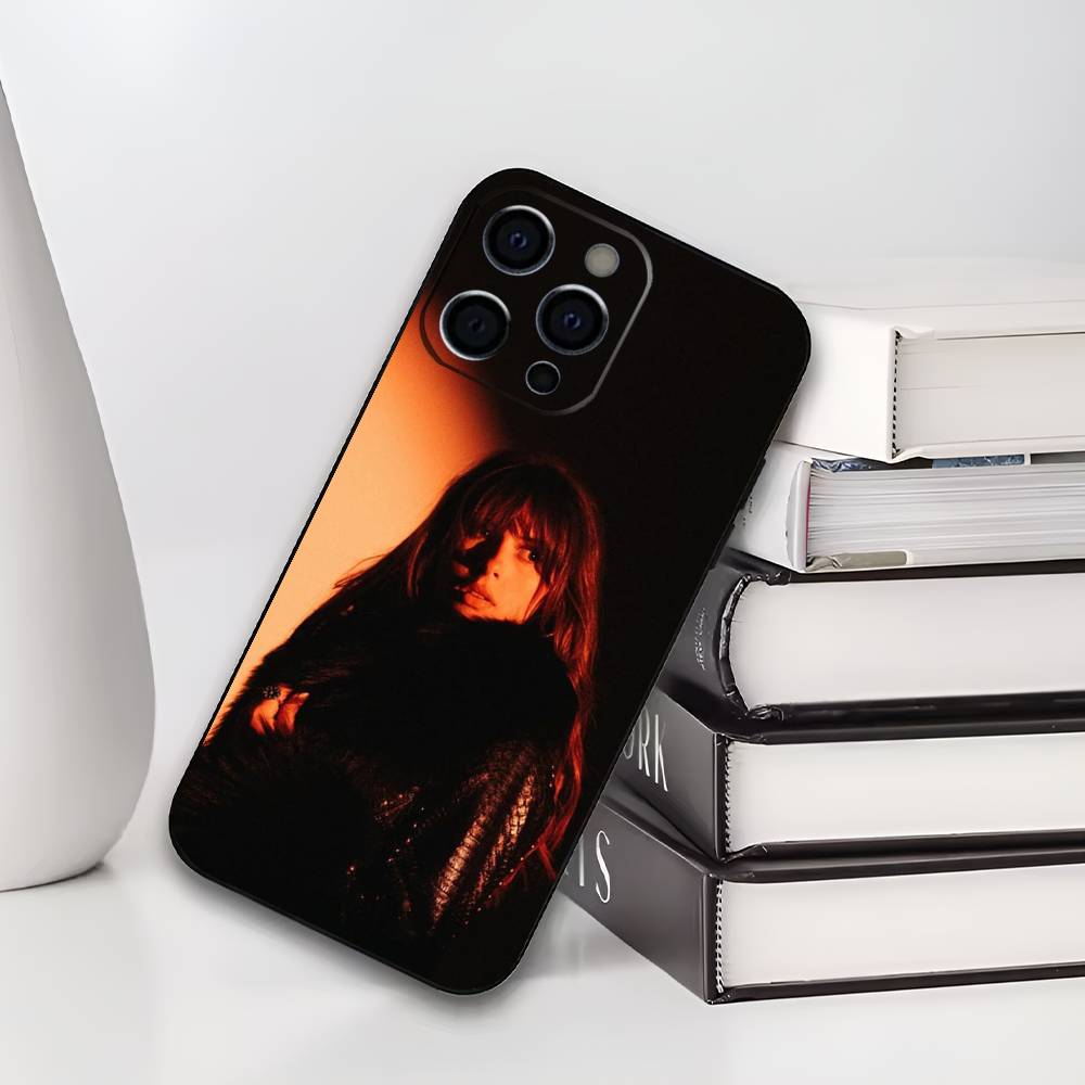 Чехол для телефона E-Ella L-Langley Singer для iPhone 17,16,15,14,13,12,11 Plus,Pro Max,XS, Мягкий черный чехол