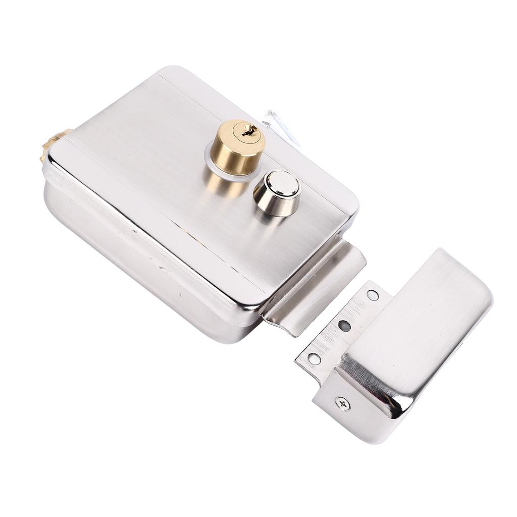 Electric Control Door Lock Dual Head Double Lock for Doorbell Intercom Access Control Security