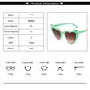 Designer Fashion Heart Sunglasses For Women Trendy Lovely Purple Girl's Sun Glasses UV400 Outdoor Party Shades Accessory