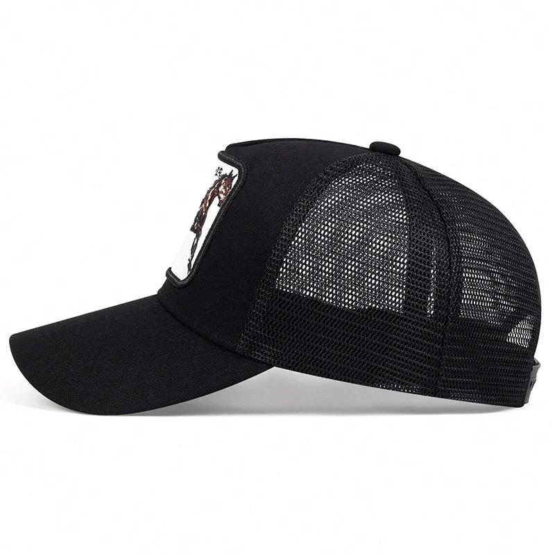 Net Baseball Stitching Stitched Embroidered Alphabet Her Stallion Neutral Gender Women Men For Caps Spring Summer Outdoor Sunscreen Hat Adjustable