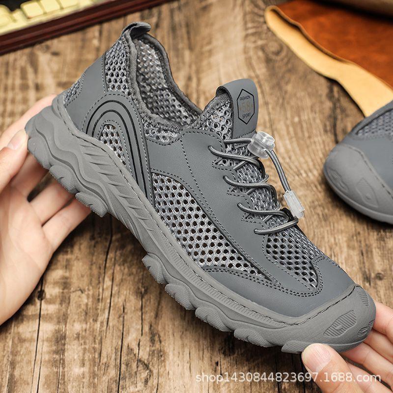 Mens Breathable Mesh Outdoor Walking Hiking Shoes Lightweight Casual Sneakers Fall