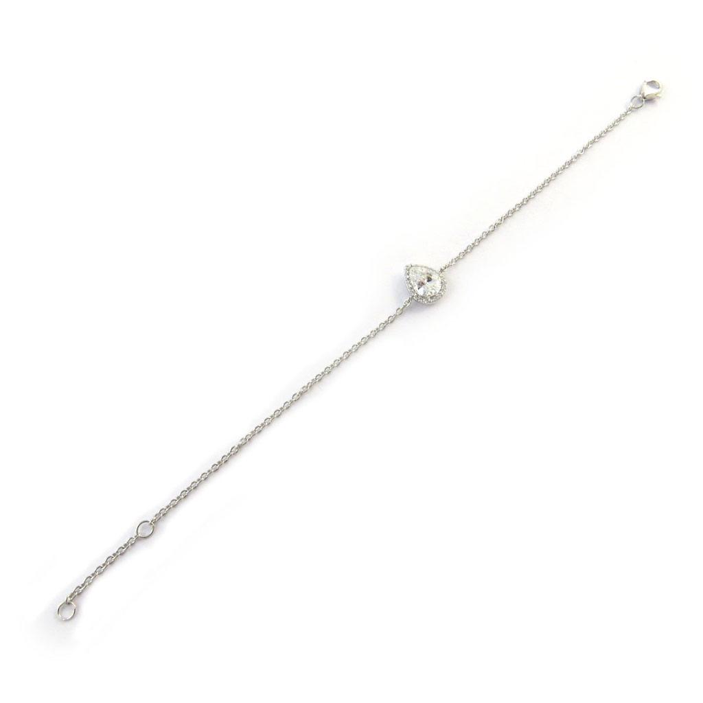 Les Trésors De Lily [N6819] — Белый серебряный браслет «Сисси»