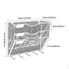 Настенный держатель для почтовых файлов, 3-х уровневый держатель для брошюр, блокнотов, экономит место, универсальная бумага