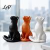 Durable Resin Sculpture Gift Modern Minimalist Cat Figurine Abstract Statue Ornament Artistic Handcrafted Matte Craft Animal for Home Living