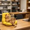 3D-печатная фигурка читающего кота Забавная поза ленивого кота Украшения в виде кошек Домашний декор Подставка для книг Статуэтка кота Декор для стола