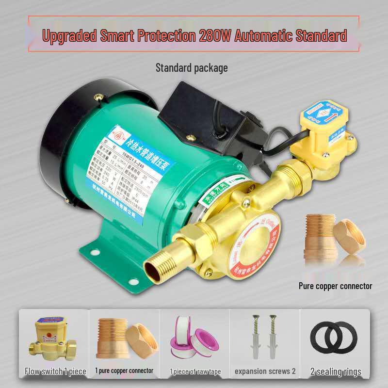 Автоматический бустерный насос из нержавеющей стали для горячей и холодной водопроводной воды: 90/100/120/150 Вт Нагреватель для трубопровода для всего дома.