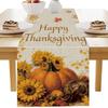 Скатерть на День Благодарения Осенний Фестиваль Урожая Индейка Атмосфера Вечеринки Украшение Стола Флаг на Стол