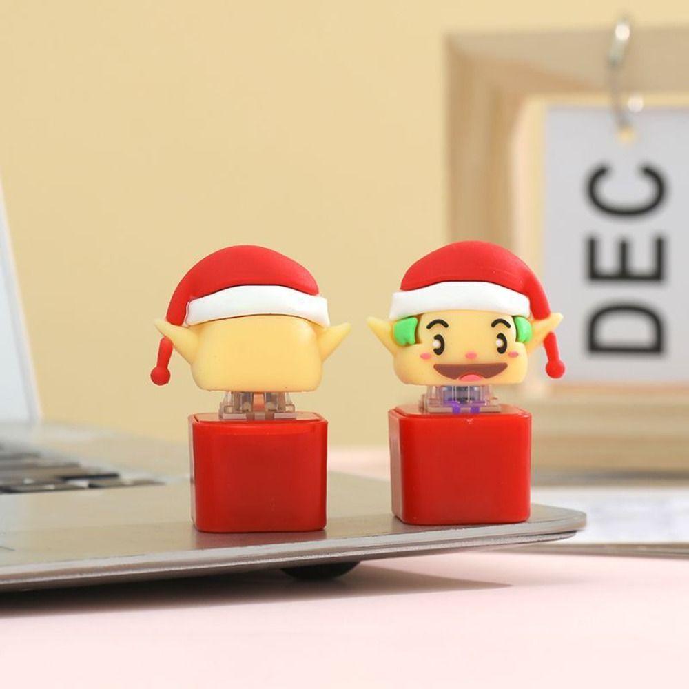 Электронная деревянная клавиатура-рыба, брелок для ключей, светящаяся кнопка на кончике пальца, забавные подарки