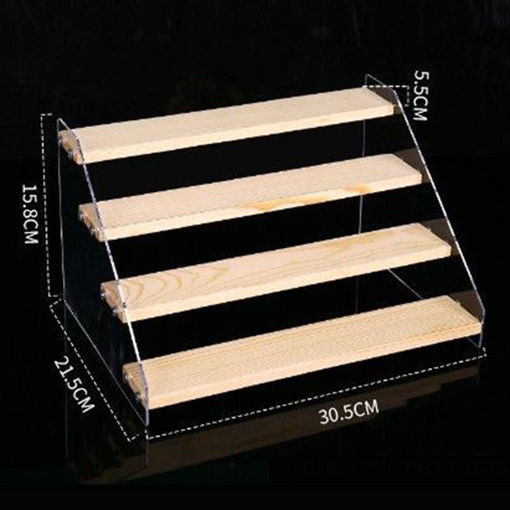 Прозрачная модельная полка для кукольных фигурок 2/3/4/5 слоев, держатели для хранения косметики, бытовая