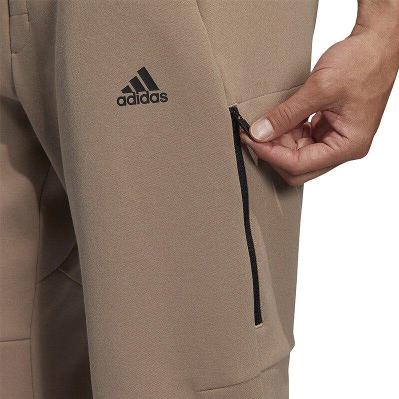 adidas Мужские вязаные спортивные штаны хаки со средней резинкой HN8992