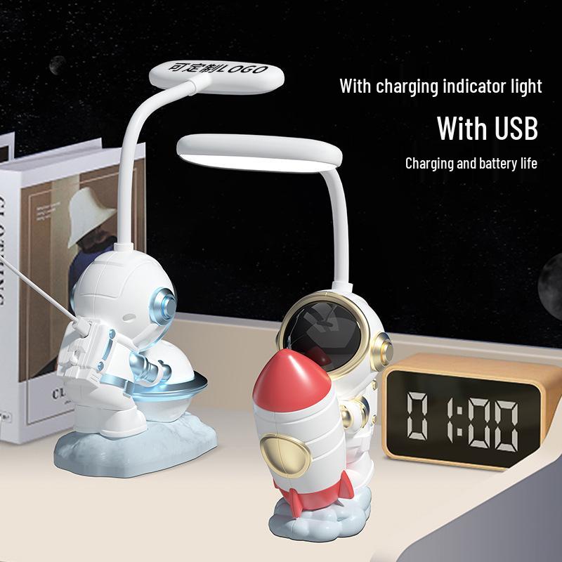 Настольная лампа-астронавт на Луне и Power Bank USB - Ночник с сертификатом 3C, Подарок для детей, Декор для гостиной
