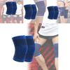 Удобный синий вязаный наколенник для всех видов спорта с термозащитой