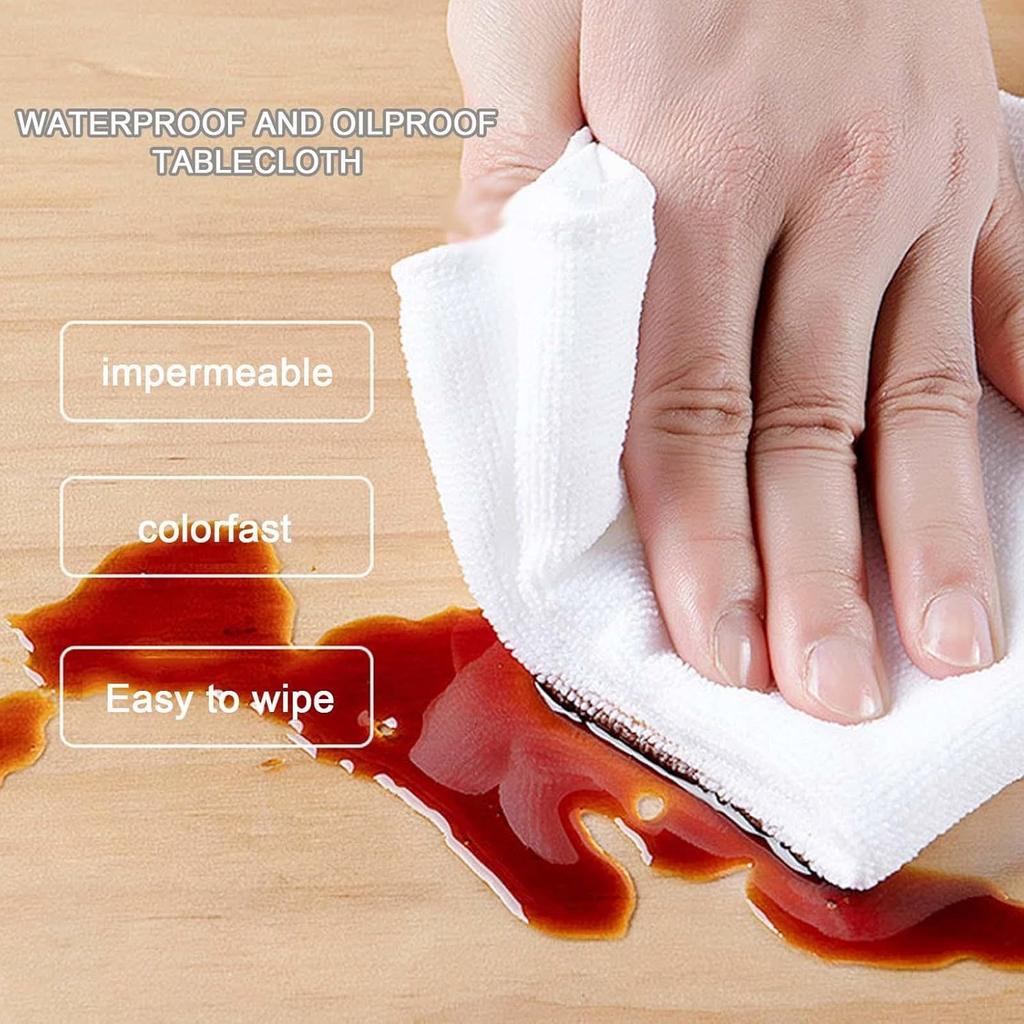 1.5mm Strong Clear Plastic Table Cloth Cover Wipeable PVC Waterproof Table Protector for Kitchen Coffee Office Dining Table