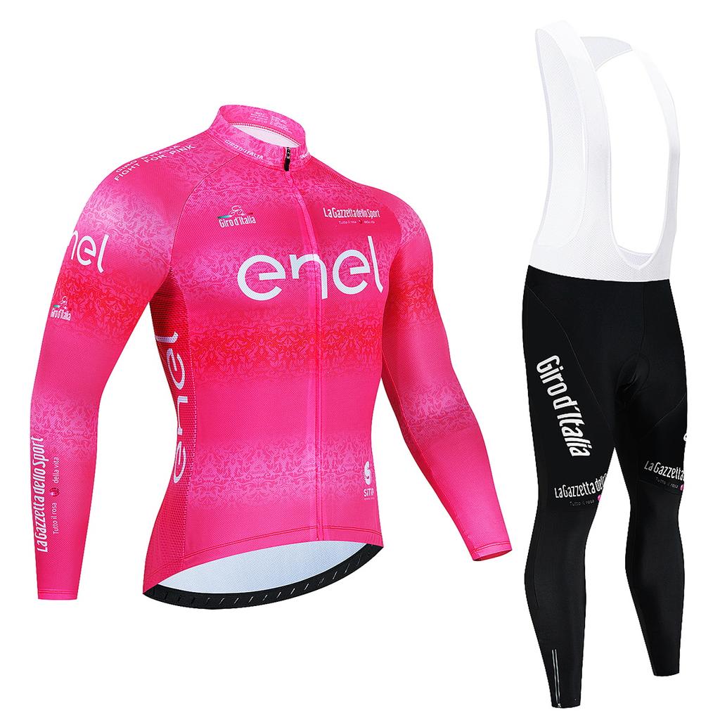 Tour De Giro D'ITALIA Зимний термобелье из флиса для велоспорта Одежда для велоспорта Одежда для горного велосипеда Maillot Ropa Ciclismo Велосипедный комплект