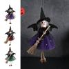 Держа метлу Хэллоуин Ведьма Подвеска Забавный Хэллоуин Подвеска Декор Ведьма Кукла Сад