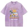 Summer Hawaii Beach Paradise Print T-Shirt Women Street Summer T Shirts Oversize Casual Short Sleeve Breathable T Shirt