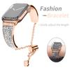 Women Diamond Adjustable Bracelet for Apple Watch 8 Band Series 7 6 SE 5 4 3 Metal Strap Ultra 49mm 41mm 45mm 40mm 44mm Chain