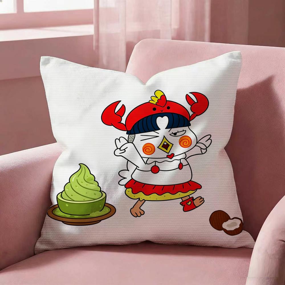 Samyang Buldak Chicken Ramen Cushion Cover Fabric Soft Furnishing,Pillowcase, Cushion Cover, Sofa Pillow, Home Decoration