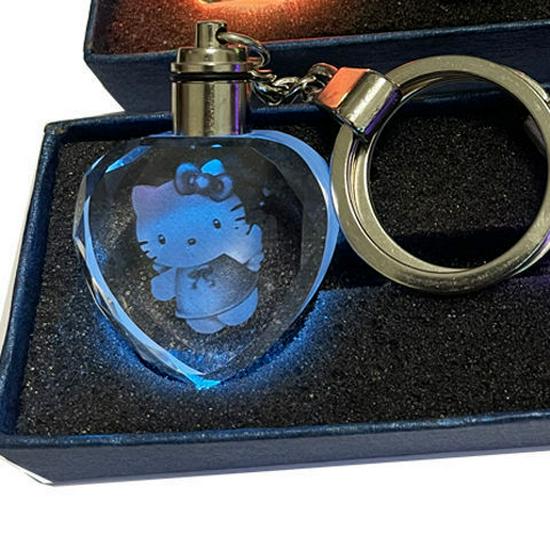 Светящийся брелок в форме персикового сердца и розы - Qixi и подарок на день рождения для девочек