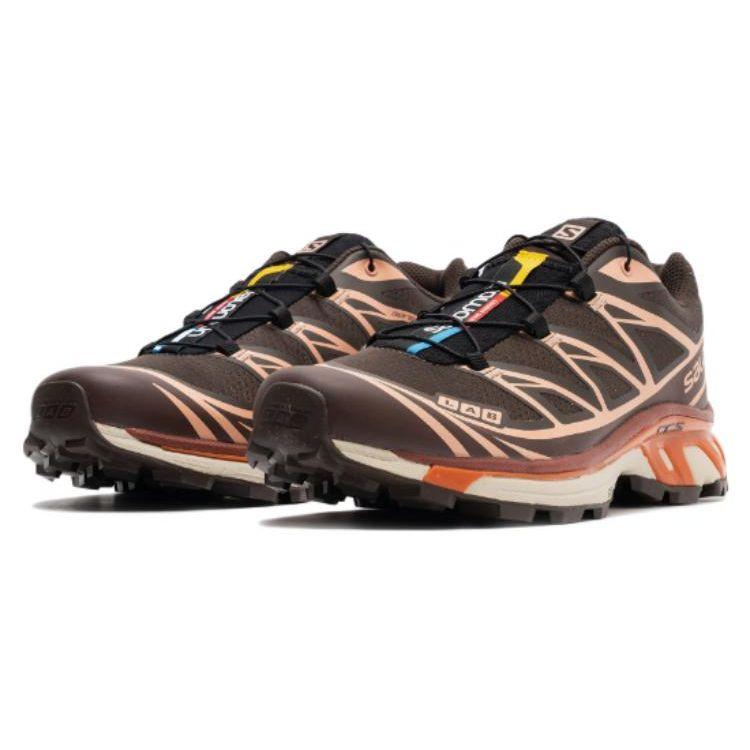 SALOMON XT-6 Шоколадный Фондан Персик Унисекс Кроссовки Коричневый Восхитительный Персиково-Бежевый L41751500