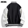 NCAA Logo Print Varsity Jacket