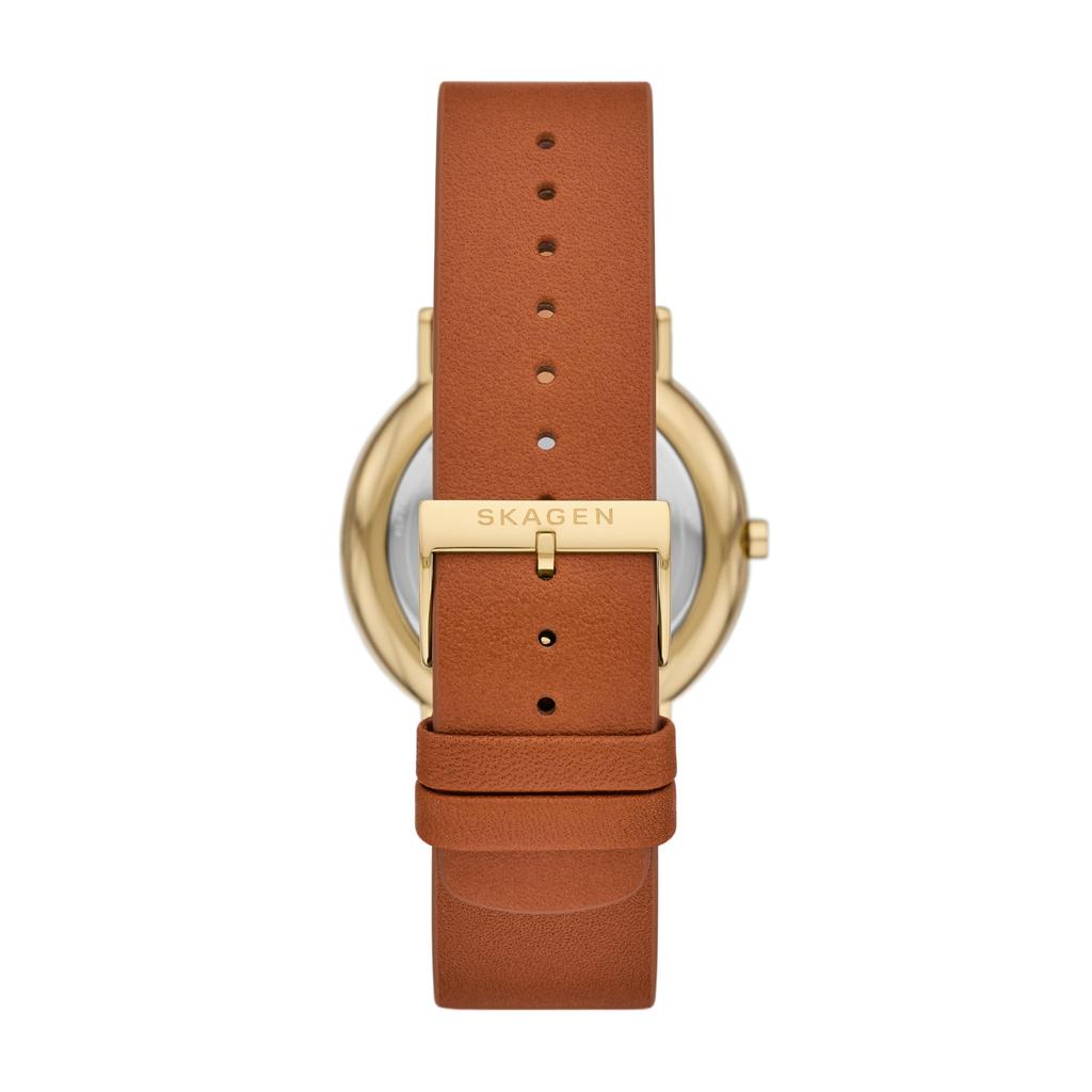 Мужские часы Skagen SIGNATUR SKW6927 с тремя стрелками, корпус из нержавеющей стали, золотистый тон,