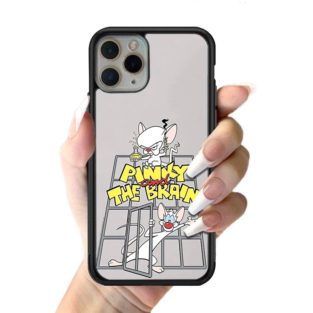 Чехол для телефона Розовый и Мозг Силиконовый PC+TPU Для iPhone 11 12 13 14 15 16 Plus Pro Max Чехол
