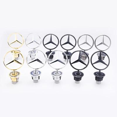 KALQ5 3D Металлическая Передняя эмблема Значок Логотип на капот для Mercedes Benz AMG W203 W204 W211 W212 W222 W210 W124 Аксессуары для C E S Класса
