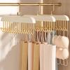 Вешалка для одежды с 8 крючками, вешалка для пальто, держатель для жилета, вешалка для нижнего белья из цельного дерева, экономящая место, многоцелевая вешалка для организации гардероба