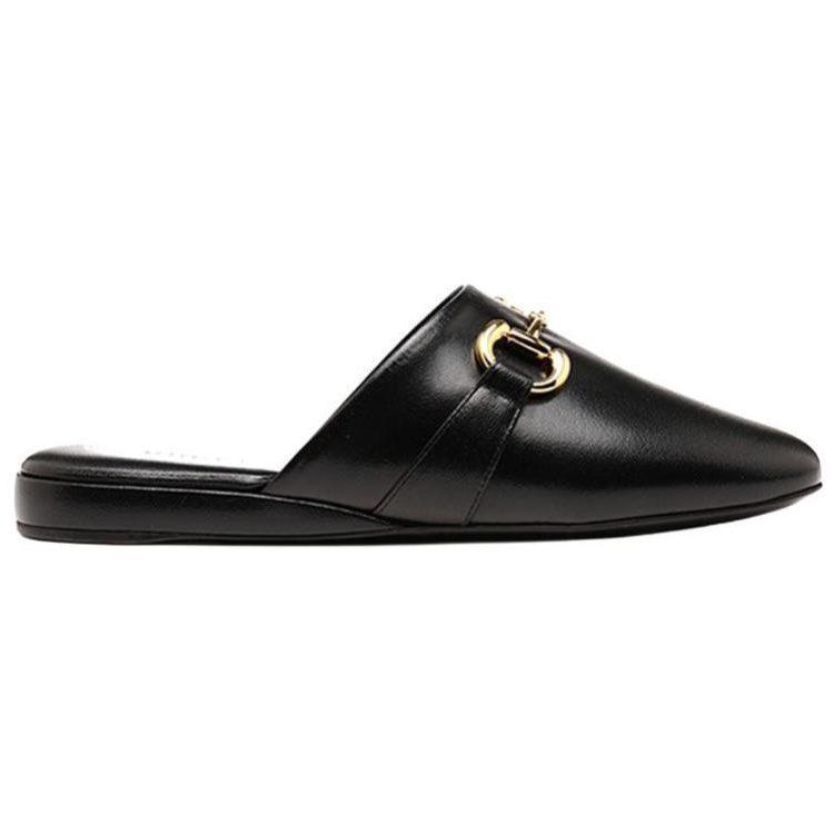 Gucci Женские закрытые тапочки Черные 601597 D3V00 1000