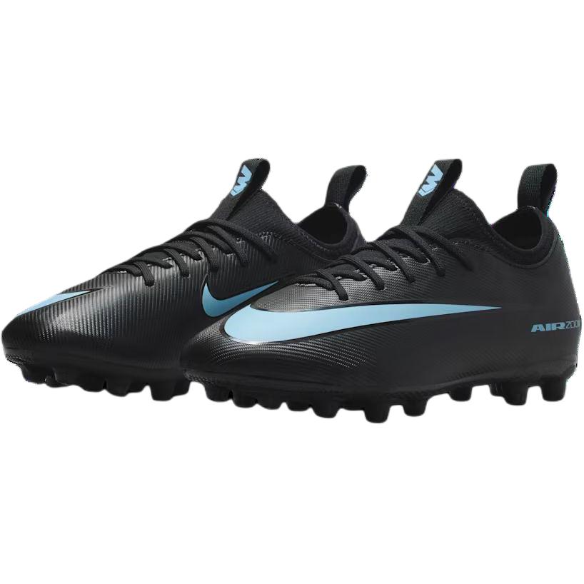 Nike Mercurial Vapor 16 Academy Low top Soccer Shoes Black Blue Kids' FQ8407-001