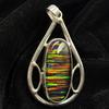 Natural Opal 35 Ct   925 Sterling Silver Beautiful Oval Pendant Gemstone