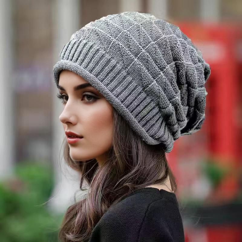 1 шт. Шапки Модные Облегающие голову Ветрозащитные Вязаные Корейский стиль Женские Для беременных Шапки-бини Повседневные Теплые для ушей Свободные