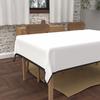 Rectangular Stain-resistant Tablecloth In Washed Microfibre 140x240 Cm BOHEME White, by Soleil d'Ocre