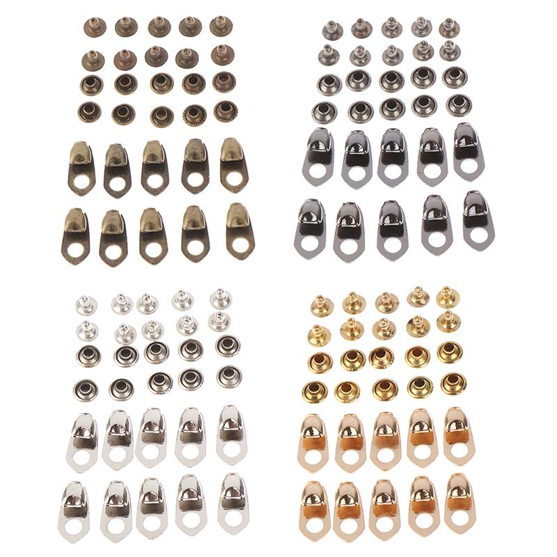 10Sets Shoe Lace Hooks Lace Fittings Buckles With Rivets For Climb Hiking Shoes