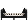 Kids Bed Frame with Headboard Black 80 x 160 cm Velvet