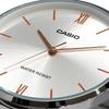 Casio Мужские кварцевые металлические часы Серебристые Mtp Vt01d 7b