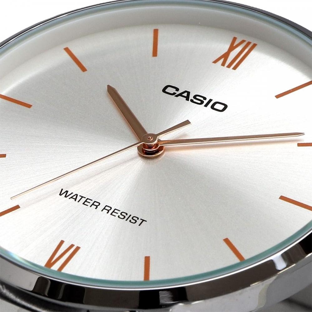 Casio Мужские кварцевые металлические часы Серебристые Mtp Vt01d 7b