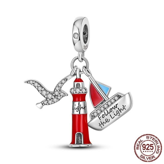 The New Pendant Beaded Charms Fit Bracelet 925 Sterling Silver Women DIY Fine Jewelry